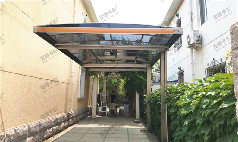 搭建露天停車棚，省心又好看