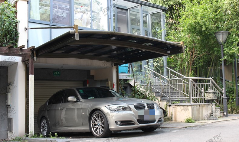 小轎車車棚家用圖片大全，明星都在用的停車棚